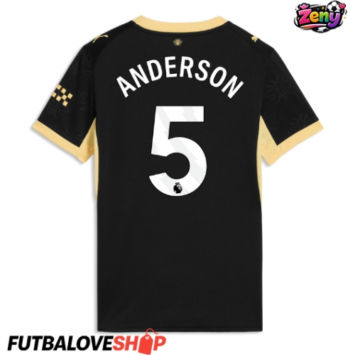 Dres Manchester City Elliot Anderson #5 Preč pre Ženy 2026-27 Krátky Rukáv